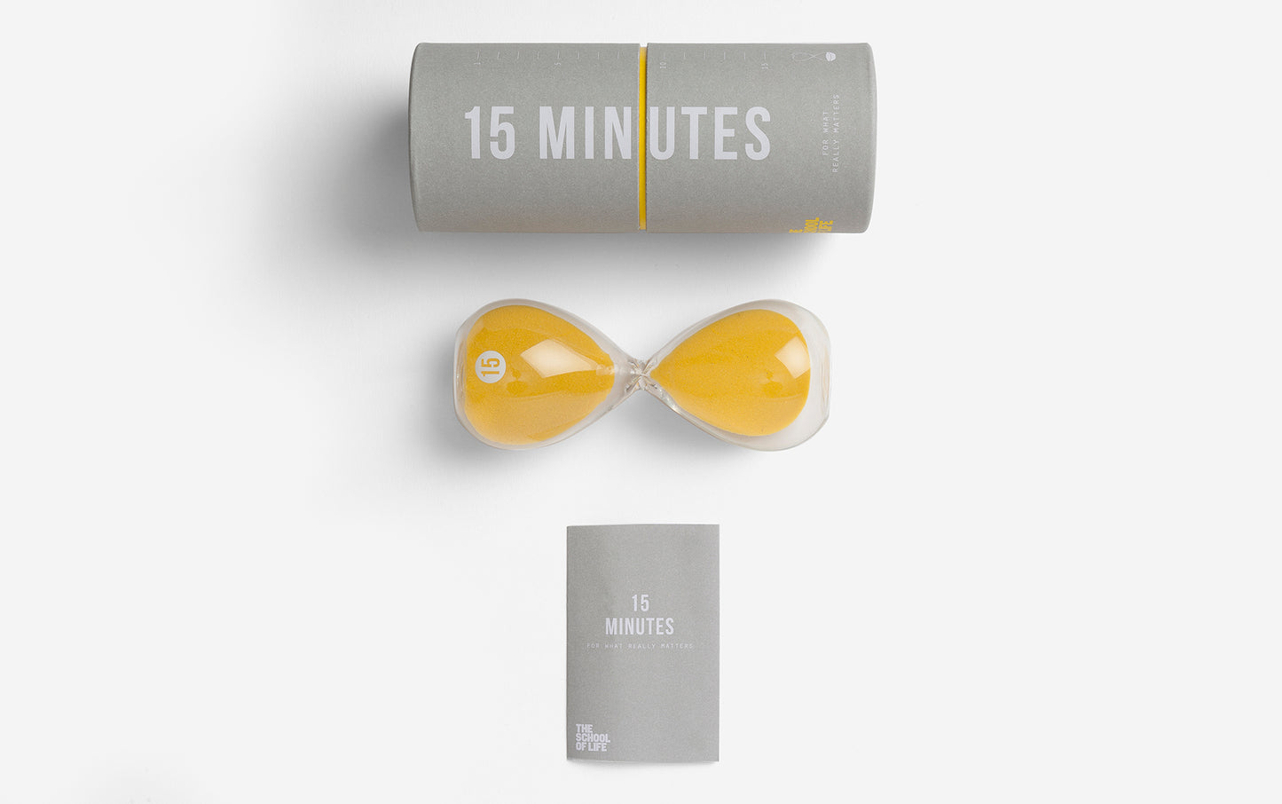 The School of Life 15 Minute Glass Timer