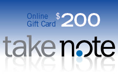 Take Note Online Gift Card