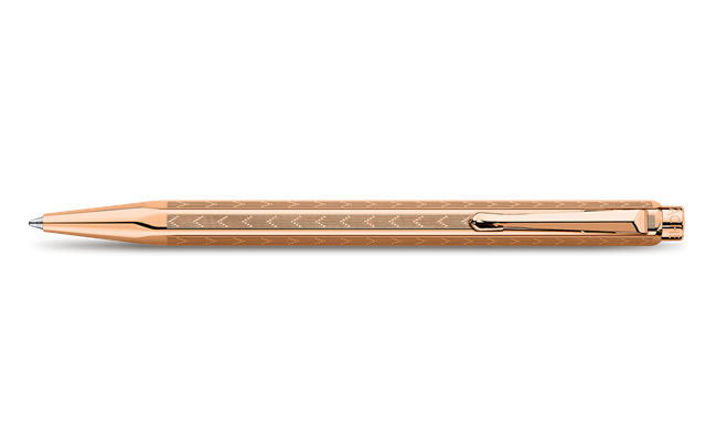 Caran D’Ache Ecridor Ballpoint Chevron Rose Gilded