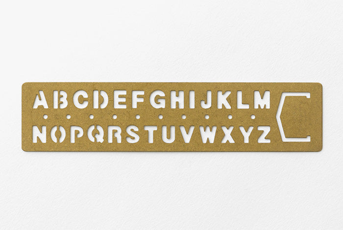 TRC Brass Products Template Alphabet
