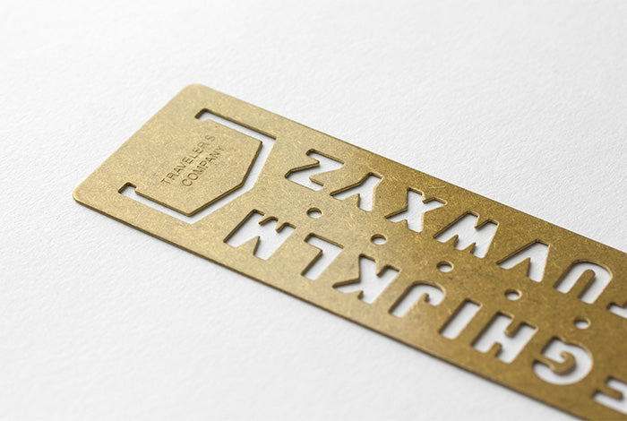 TRC Brass Products Template Alphabet
