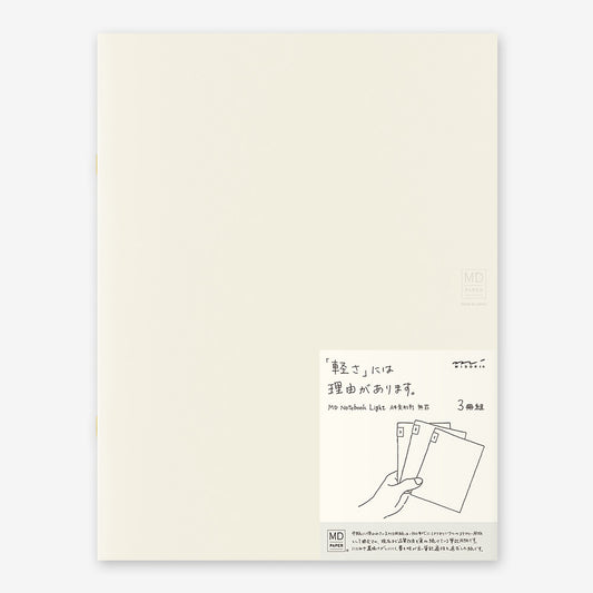 Midori MD Notebook Light 3-pack A4 Variant W210 x H275