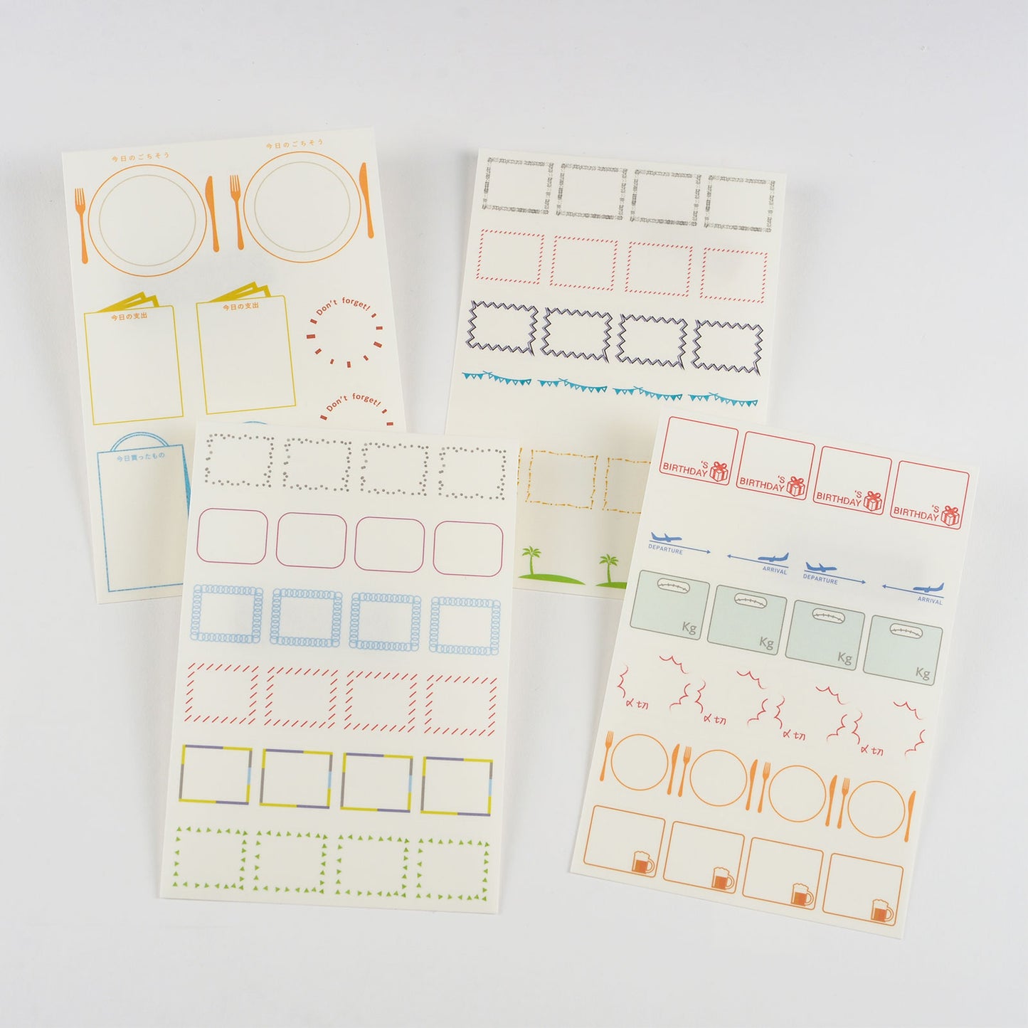 Hobonichi Accessories Frame Stickers No2
