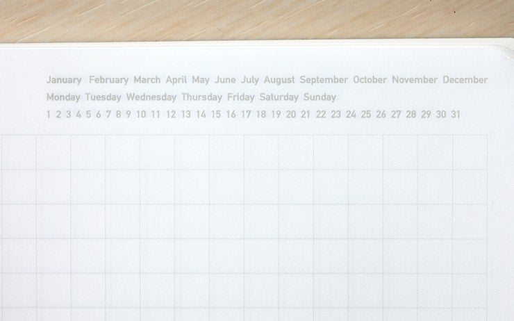 Stalogy Notebook 365 Days Slim A6 Grid Black