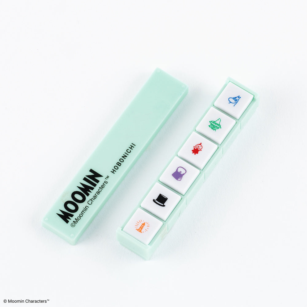 Hobonichi x Kodomo no Kao: Pochitto6 Push-Button Stamp (Moomin)