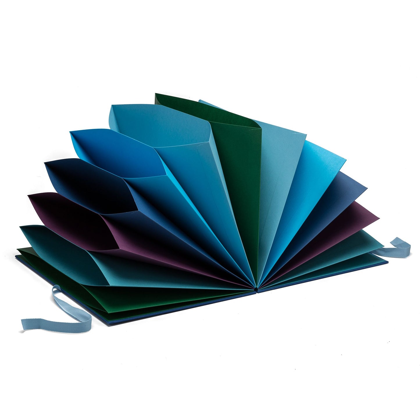 Fabriano 12 Comp. Multicolour Folder Blue A4/35cmx24.5cm