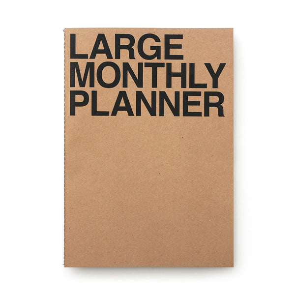 JStory Monthly Planner Large Kraft/Black