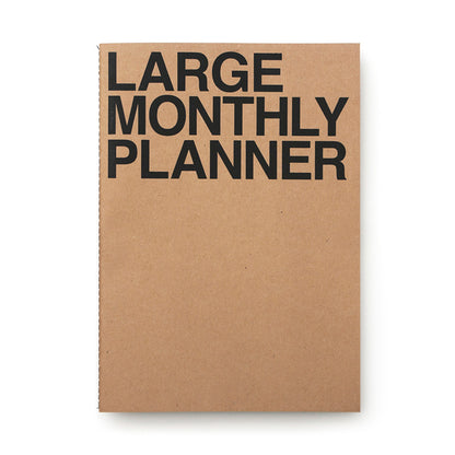 JStory Monthly Planner Large Kraft/Black