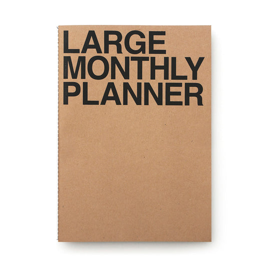 JStory Monthly Planner Large Kraft/Black