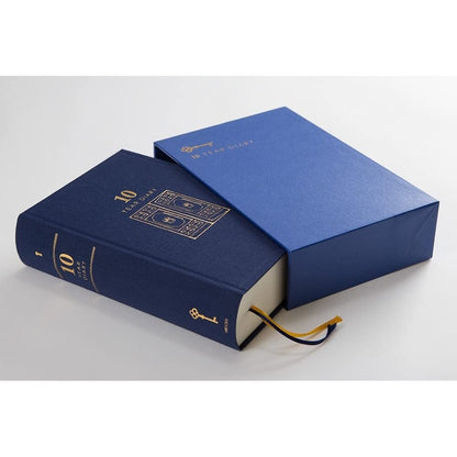 Midori 10-Year Diary Gate Navy