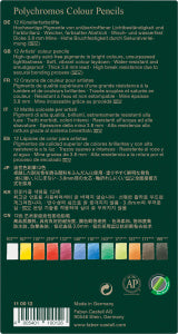 Faber-Castell Polychromos Artists Colour Pencil Tin 12