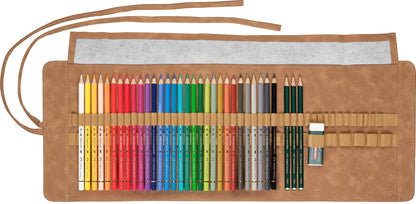 Faber-Castell Polychromos Artists Colour Pencil, Roll of 30
