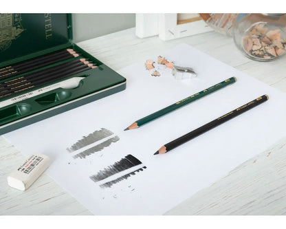 Faber-Castell Pitt Matt Graphite Pencils Set, Tin of 11