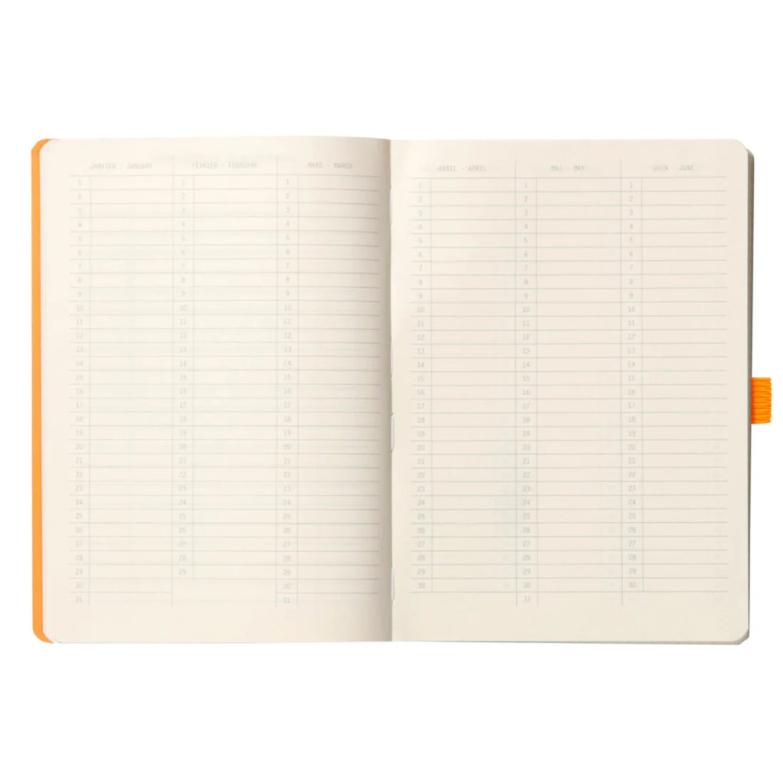 Rhodia Softcover Goalbook A5  Dotted Aqua