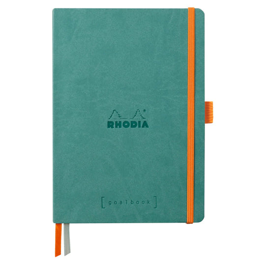 Rhodia Softcover Goalbook A5  Dotted Aqua