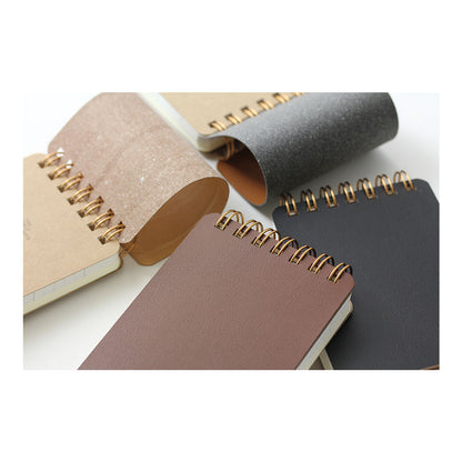 Midori World Meister Grain Ring Memo Dark Brown