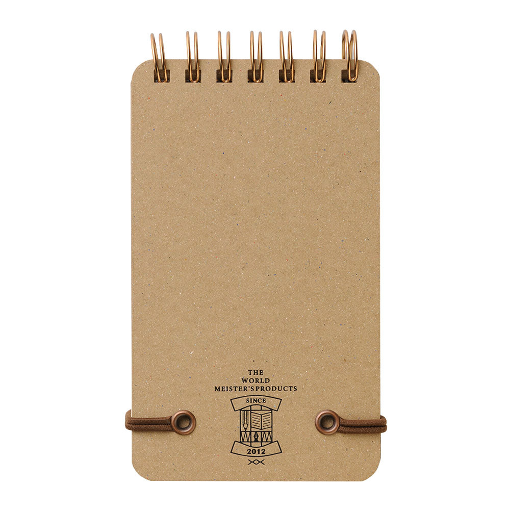 Midori World Meister Grain Ring Memo Dark Brown