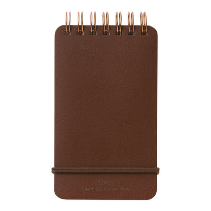 Midori World Meister Grain Ring Memo Dark Brown