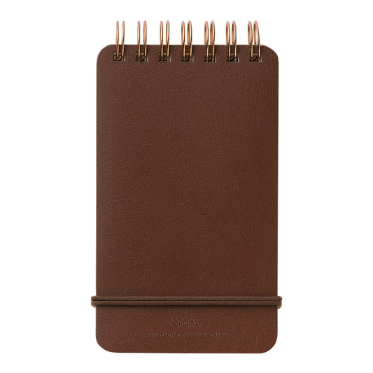 Midori World Meister Grain Ring Memo Dark Brown