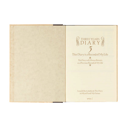 Midori Diary 3 Years Yofu Brown