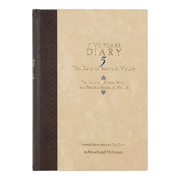 Midori Diary 5 Years Yofu Brown