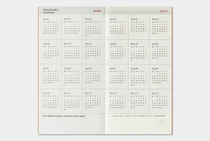 TRC Traveler's 2026 Refill Regular Monthly