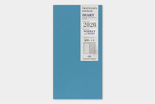 TRC TRAVELER’S notebook Diary 2026 Weekly + Memo Second Half