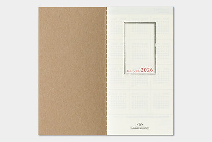 TRC Traveler's 2026 Refill Regular Weekly and Memo