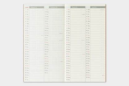 TRC Traveler's 2026 Refill Regular Weekly and Memo