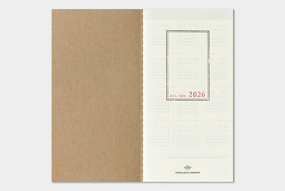 TRC TRAVELER’S notebook Diary 2026 Weekly + Memo Second Half
