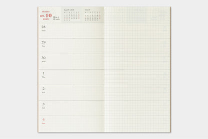 TRC TRAVELER’S notebook Diary 2026 Weekly + Memo Second Half