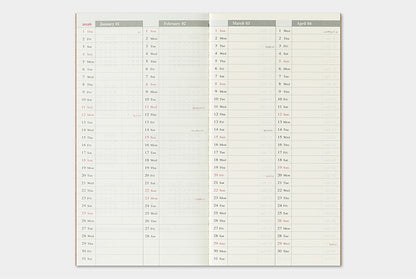 TRC Traveler's 2026 Refill Regular Weekly Vertical