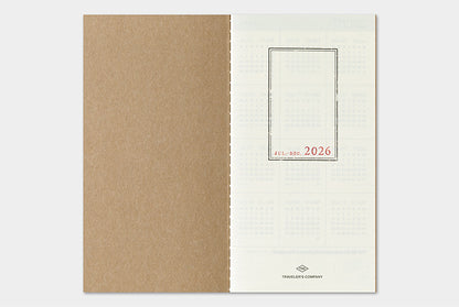 TRC TRAVELER’S notebook Diary 2026 Weekly Vertical Second Half