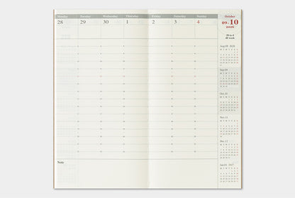 TRC TRAVELER’S notebook Diary 2026 Weekly Vertical Second Half