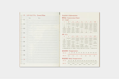 TRC Traveler's Notebook 2026 Refill Passport Monthly
