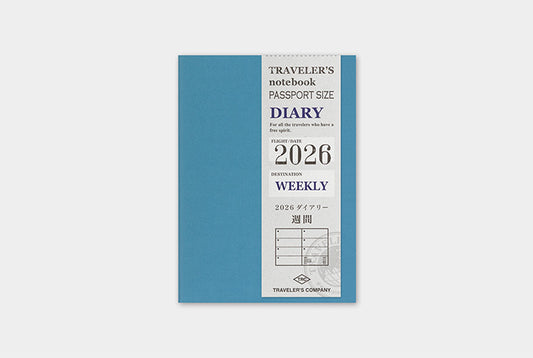 TRC TRAVELER’S Passport Diary 2026 Weekly Second Half
