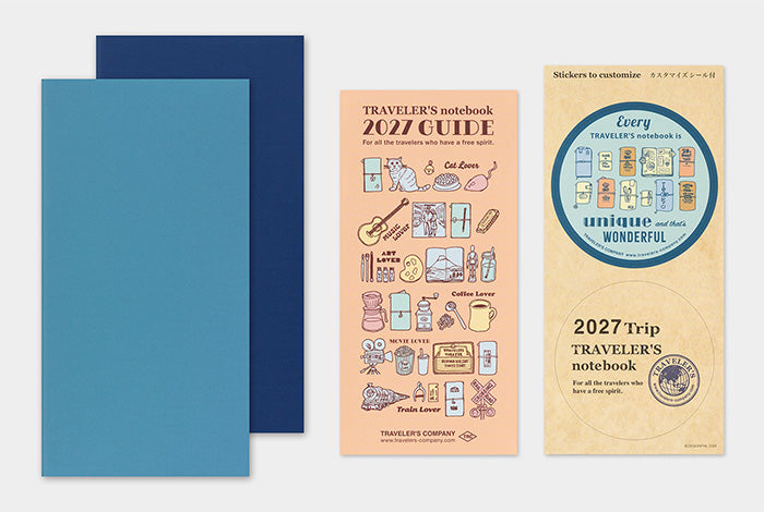 Traveler's Notebook 2027 Weekly+Memo Refill Regular Size