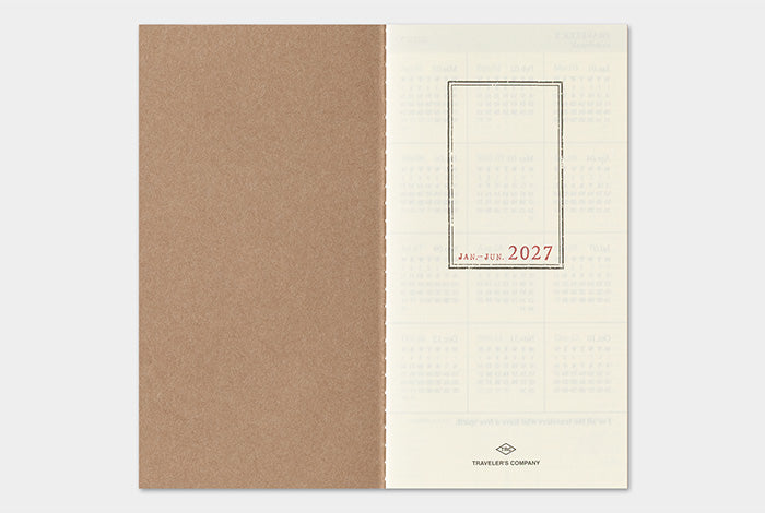 Traveler's Notebook 2027 Weekly+Memo Refill Regular Size