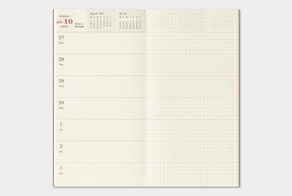Traveler's Notebook 2027 Weekly+Memo Refill Regular Size