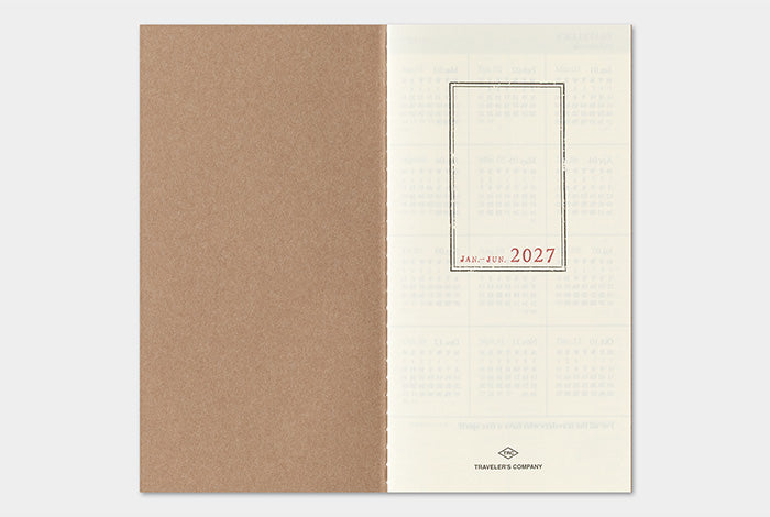 Traveler's Notebook 2027 Weekly Vertical Refill Regular Size