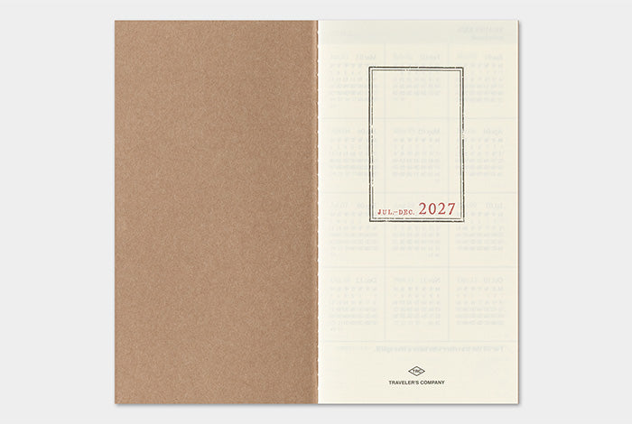Traveler's Notebook 2027 Weekly Vertical Refill Regular Size
