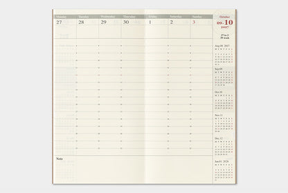 Traveler's Notebook 2027 Weekly Vertical Refill Regular Size