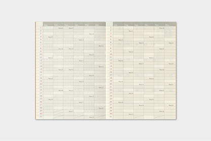 Traveler's Notebook 2027 Monthly Refill Passport Size