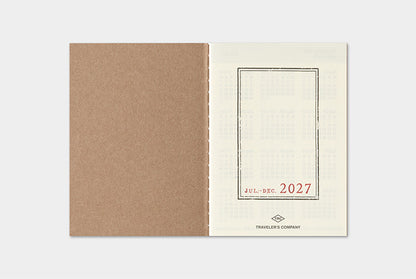 Traveler's Notebook 2027 Weekly Refill Passport Size