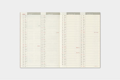 Traveler's Notebook 2027 Weekly Refill Passport Size