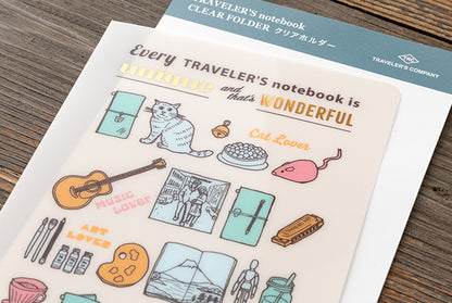 Traveler's Notebook 2027 Clear Folder Regular Size