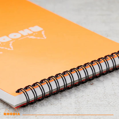 Rhodia No 18 Classic Wirebound Pad A4 Dotted Orange