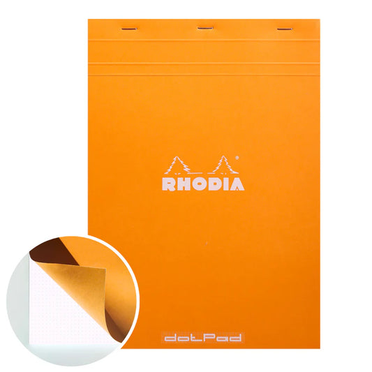 Rhodia Notepad N°18 A4 Dotted Orange