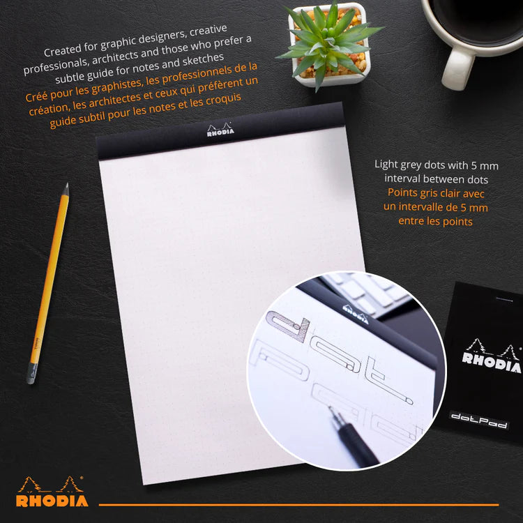 Rhodia Notepad N°18 A4 Dotted Orange