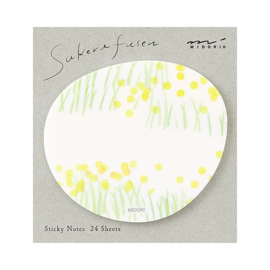 Midori Sticky Notes Flower Garden Yellow